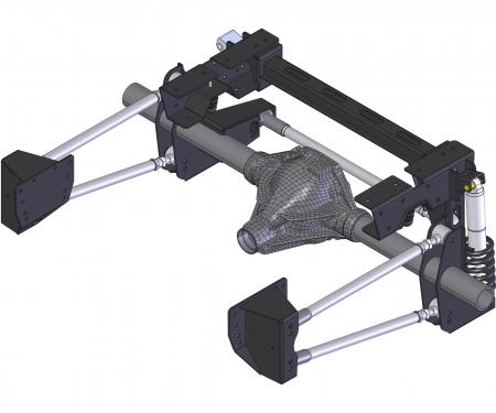 Detroit Speed QUADRALink Suspension Kit Weld-In Axle Brackets 73-87 C10 Truck Non-Adj Shocks 041751