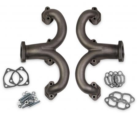 FlowTech Rams Horn Exhaust Manifolds, Natural "Uncoated" 11704-RFLT