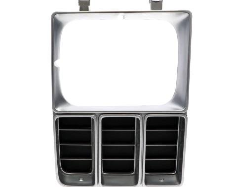 AMD Headlamp Bezel, RH, Single Headlight, 81-82 Chevy C/K Pickup Blazer Suburban X145-4081-2R