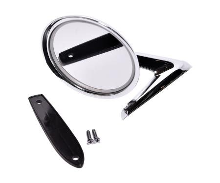 Redline Restomotive® 1964-1966 Ford Mustang Round Head Left or Right Outside Door Mirror