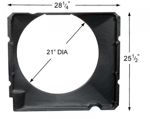 Dennis Carpenter Fan Shroud - Radiator - 460 - 1973-79 Ford Truck D3TZ-8146-D