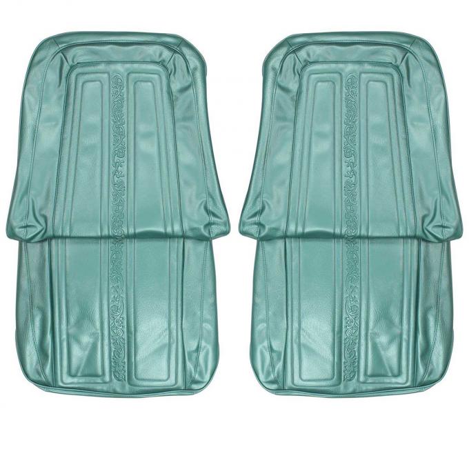 PUI Interiors 1969-1970 Chevrolet Truck Aqua Seville Front Bucket Seat Covers 69TS50U