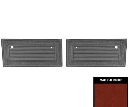 PUI Interiors 1969 Chevrolet Truck Pre Assembled Red Front Door Panels 69TD64P
