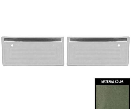 PUI Interiors 1970-1971 Chevrolet Truck Pre Assembled Aqua Front Door Panels 70TD02P