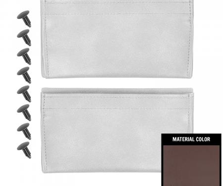 PUI Interiors 1979-1991 GM Truck/Blazer/Jimmy/Suburban Maroon Vinyl Door Panel Map Pockets 81TDMP01
