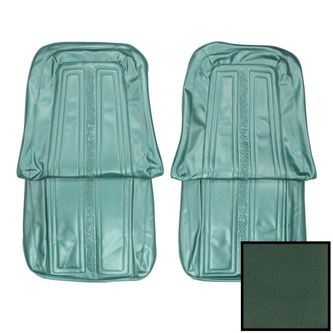 PUI Interiors 1969-1970 Chevrolet Truck Dark Aqua Front Bucket Seat Covers 69TS52U