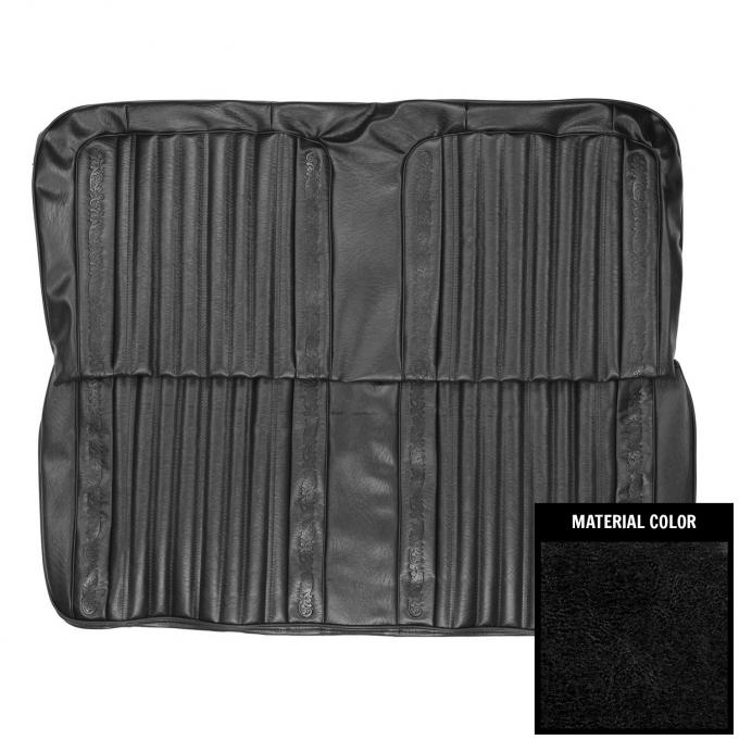 PUI Interiors 1971-1972 Chevrolet Blazer Black Rear Bench Seat Cover 71TS10C