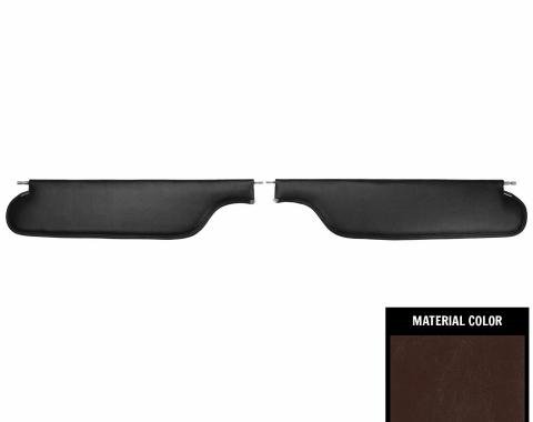 PUI Interiors 1973-1987 Chevrolet Truck Maroon Sun Visors SV3001