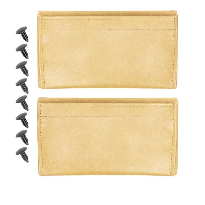 PUI Interiors 1979-1991 GM Truck/Blazer/Jimmy/Suburban Camel Vinyl Door Panel Map Pockets 81TDMP48