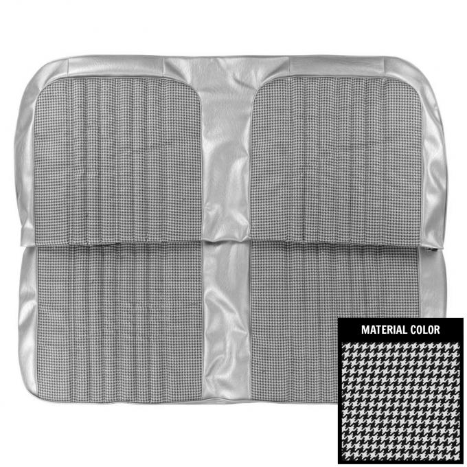 PUI Interiors 1971-1972 Chevrolet Blazer Black/White Houndstooth Rear Bench Seat Cover 71TSD10C