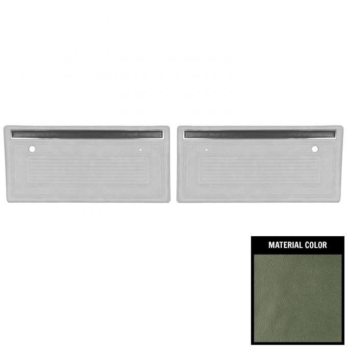 PUI Interiors 1970-1971 Chevrolet Truck Pre Assembled Aqua Front Door Panels 70TD02P
