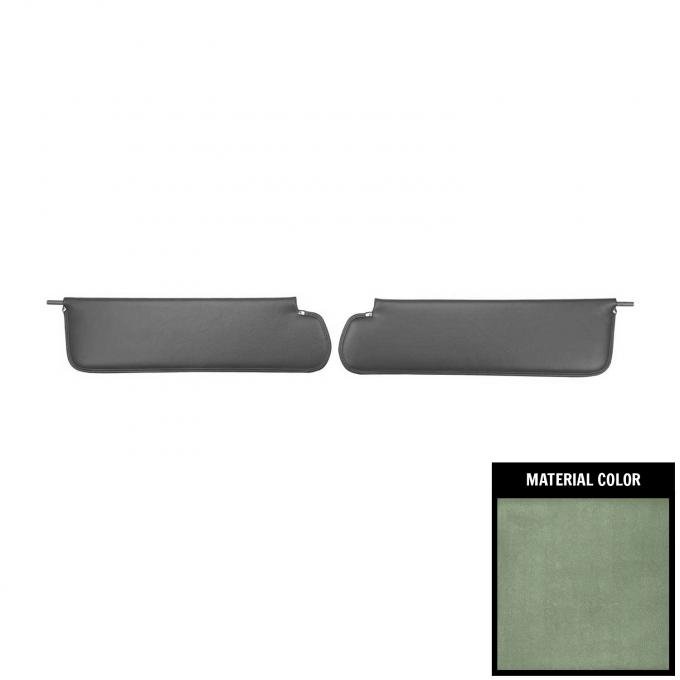 PUI Interiors 1967-1968 Chevrolet/GMC Truck Dark Metallic Green Sun Visors SV2224