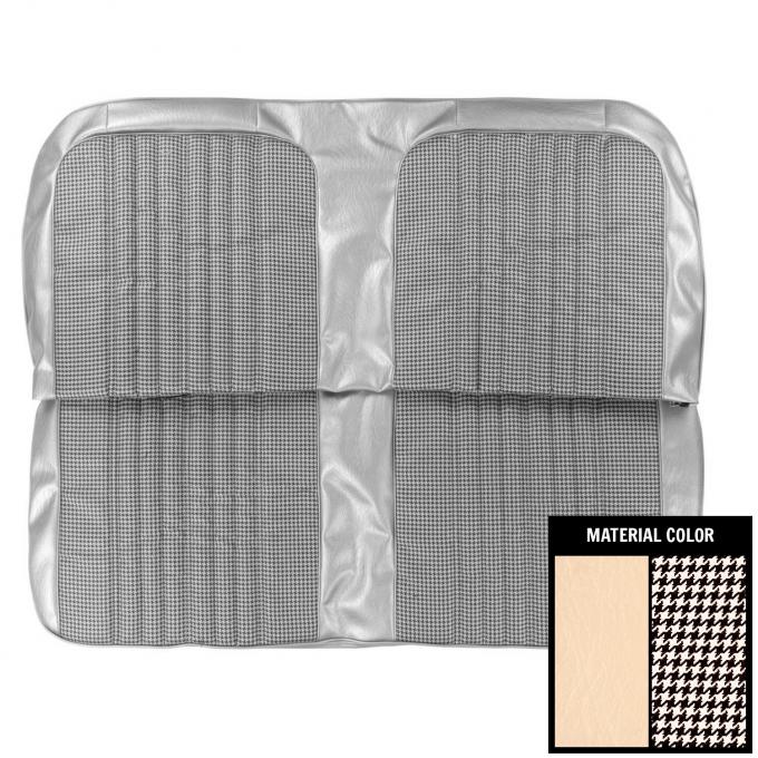PUI Interiors 1971-1972 Chevrolet Blazer Off White Houndstooth Rear Bench Seat Cover 71TSD40C