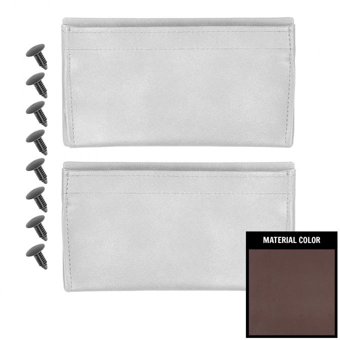 PUI Interiors 1979-1991 GM Truck/Blazer/Jimmy/Suburban Maroon Vinyl Door Panel Map Pockets 81TDMP01
