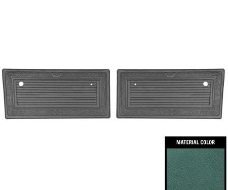 PUI Interiors 1969 Chevrolet Truck Pre Assembled Aqua Front Door Panels 69TD50P