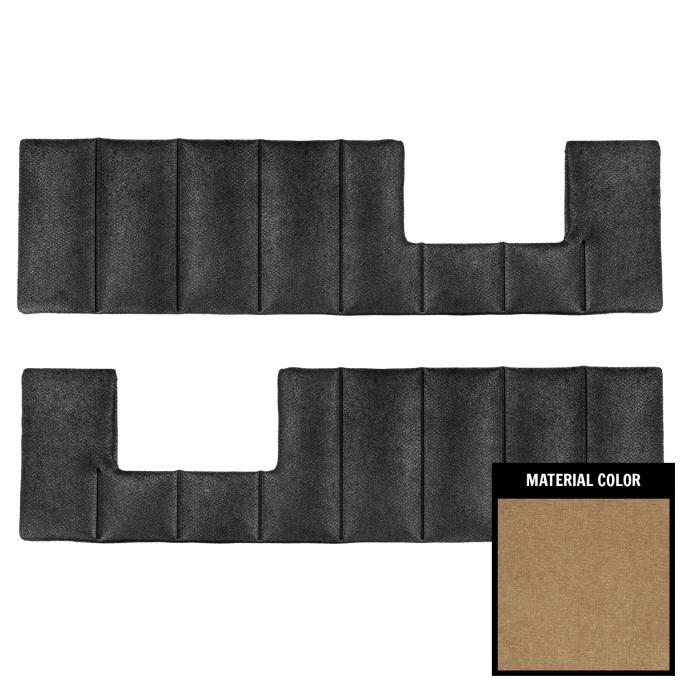 PUI Interiors 1981-1991 GM Truck/Blazer/Jimmy/Suburban Camel Cloth Front Door Panel Inserts 81TDIC04