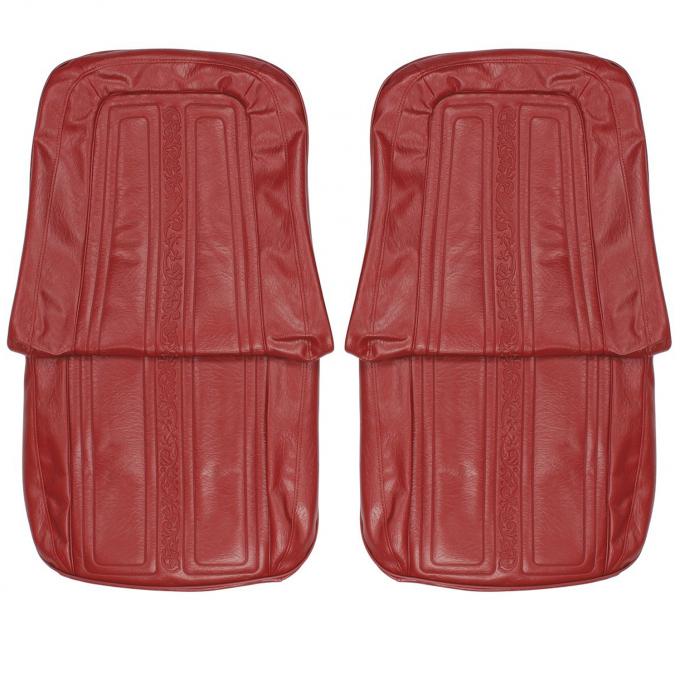 PUI Interiors 1969-1970 Chevrolet Truck Red Front Bucket Seat Covers 69TS30U