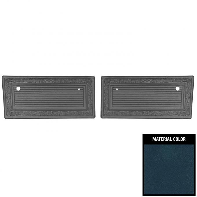 PUI Interiors 1969 Chevrolet Truck Pre Assembled Dark Blue Front Door Panels 69TD54P