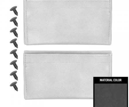 PUI Interiors 1979-1991 GM Truck/Blazer/Jimmy/Suburban Gray Vinyl Door Panel Map Pockets 81TDMP02