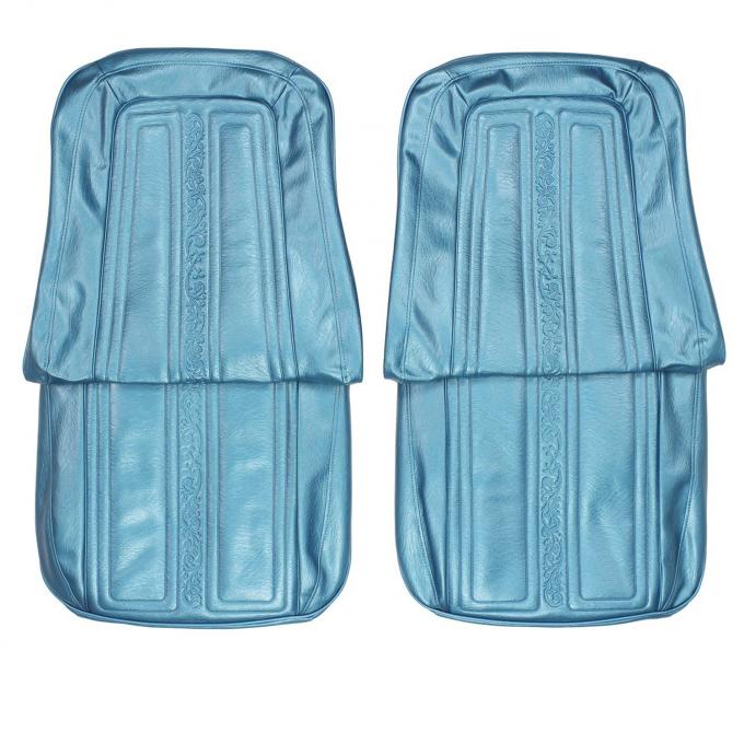 PUI Interiors 1969-1970 Chevrolet Truck Bright Blue Front Bucket Seat Covers 69TS14U