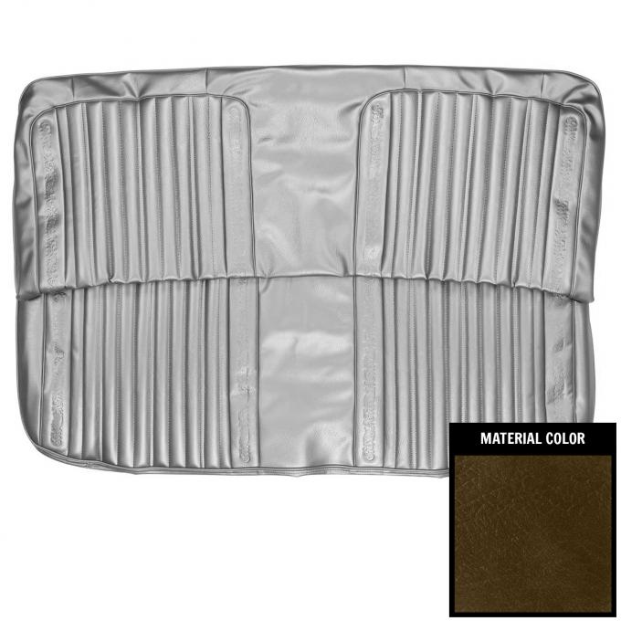 PUI Interiors 1971-1972 Chevrolet Truck Dark Saddle Front Bench Seat Cover 71TS42B