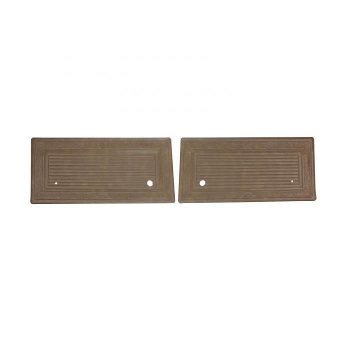 PUI Interiors 1969 Chevrolet Truck Pre Assembled Dark Saddle Front Door Panels 69TD42P
