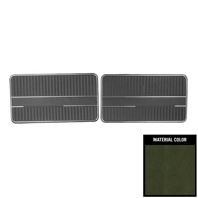 PUI Interiors 1970 Ford Ranger Sport Truck Green Front Door Panels D833