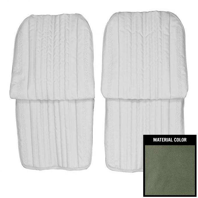 PUI Interiors 1971-1972 Chevrolet Blazer Aqua Plastic Backed Utility Bucket Seat Covers 71TSB02U