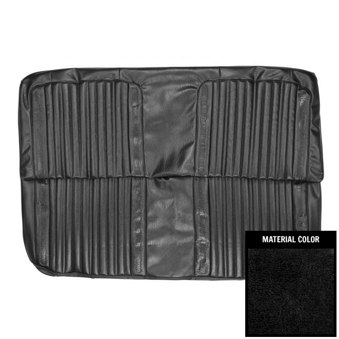 PUI Interiors 1971-1972 Chevrolet Truck Black Front Bench Seat Cover 71TS10B