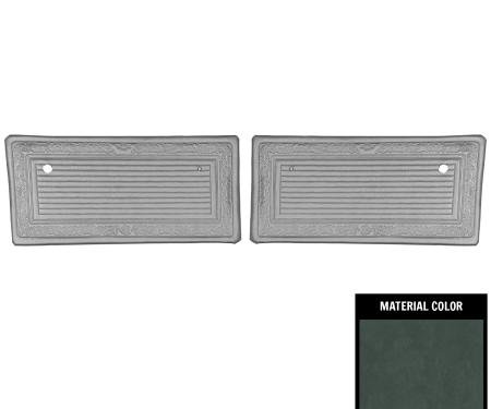 PUI Interiors 1969 Chevrolet Truck Pre Assembled Gray Front Door Panels 69TDZ02P
