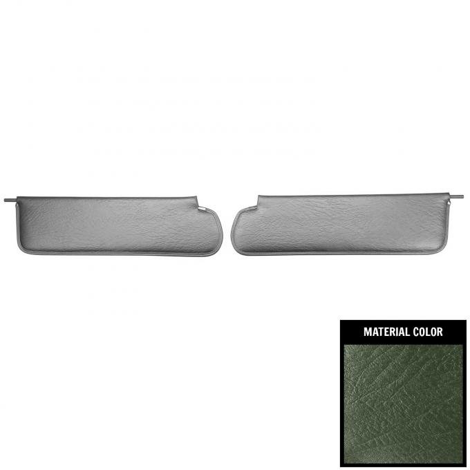 PUI Interiors 1969-1972 Chevrolet/GMC Truck Dark Metallic Green Sun Visors SV2324