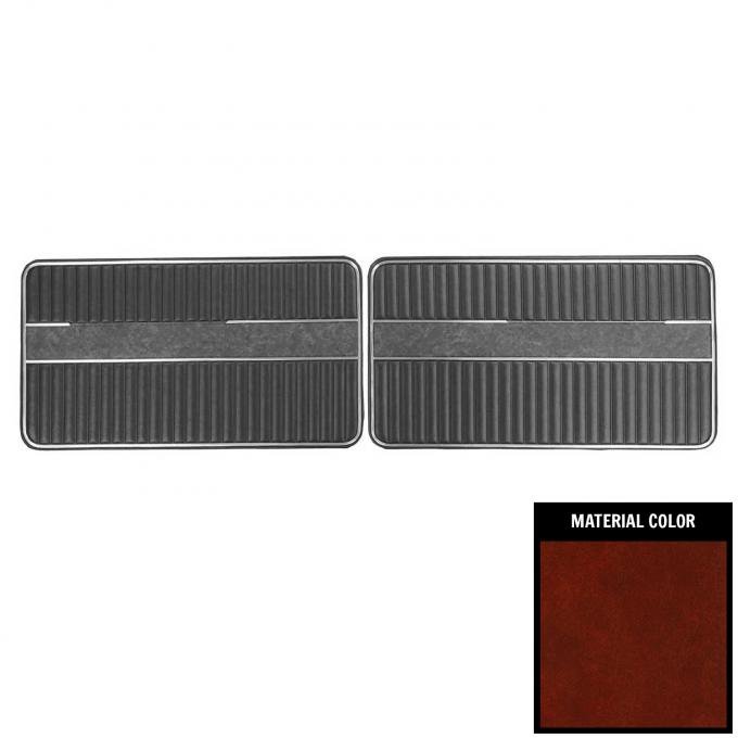 PUI Interiors 1969 Ford Ranger Truck Red Front Door Panels D811