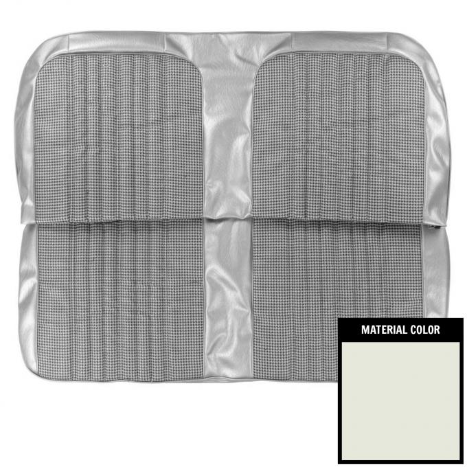 PUI Interiors 1971-1972 Chevrolet Blazer White Houndstooth Rear Bench Seat Cover 71TSD37C