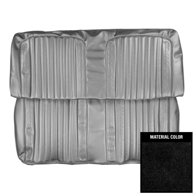 PUI Interiors 1969-1970 Chevrolet Blazer Black Rear Bench Seat Cover 69TS10C