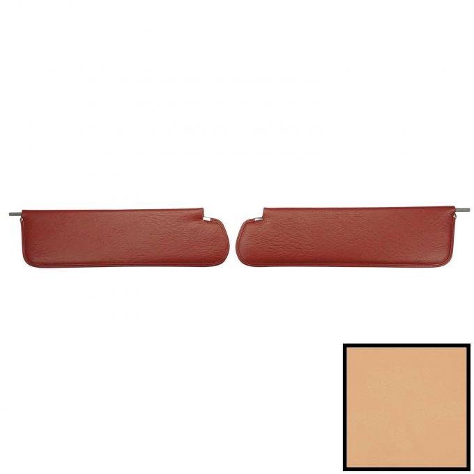 PUI Interiors 1969-1972 Chevrolet/GMC Truck White Sun Visors SV2337