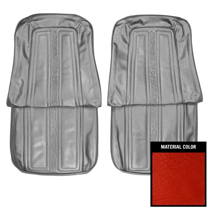 PUI Interiors 1969-1970 Chevrolet Truck Gray Seville Front Bucket Seat Covers 69TSZ02U