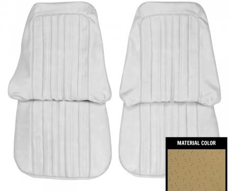 PUI Interiors 1971-1972 Chevrolet Sandalwood Vinyl Open Backed Front Bucket Seat Covers 71TS41U
