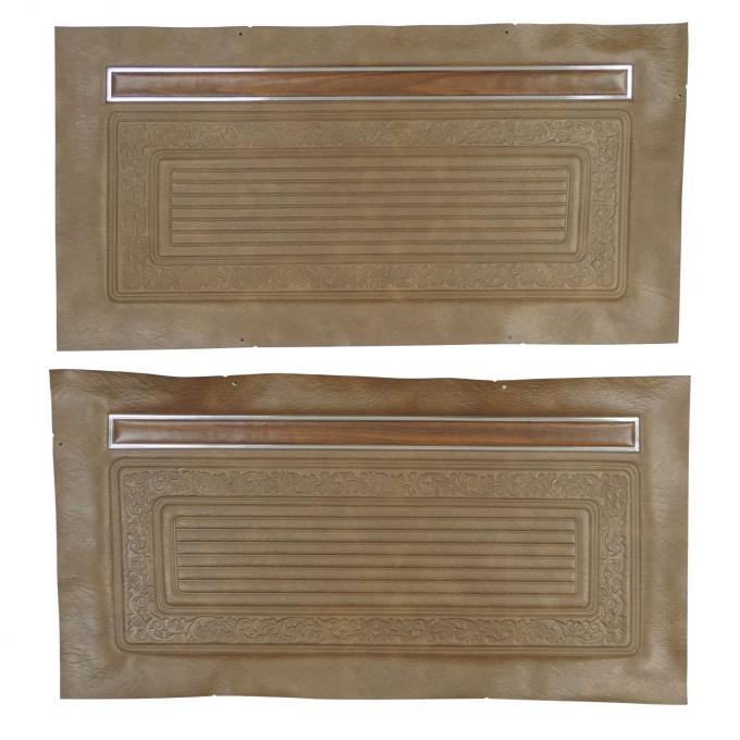 PUI Interiors 1970-1971 Chevrolet Truck Unassembled Dark Saddle Front Door Panels 70TD42