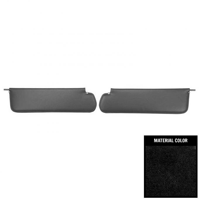 PUI Interiors 1967-1968 Chevrolet/GMC Truck Black Sun Visors SV2210