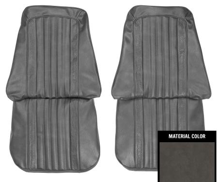 PUI Interiors 1971-1972 Chevrolet Truck Gray Front Bucket Seat Covers 71TSZ02U