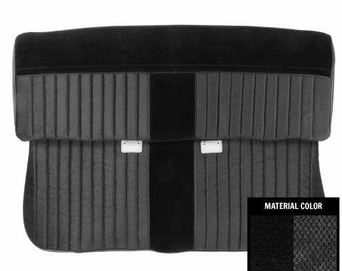 PUI Interiors 1982-1987 Chevrolet Truck Black Cloth Front Bench Seat Cover 82TSC05B