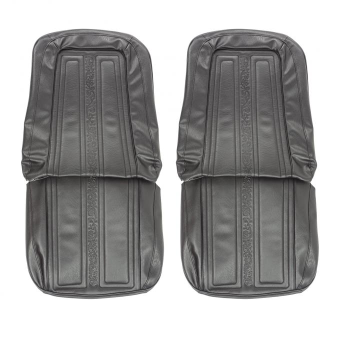 PUI Interiors 1969-1970 Chevrolet Truck Black Front Bucket Seat Covers 69TS10U