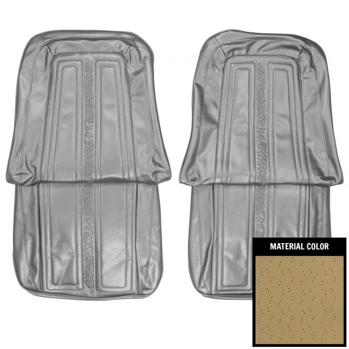 PUI Interiors 1969-1970 Chevrolet Truck Sandalwood Front Bucket Seat Covers 69TS41U
