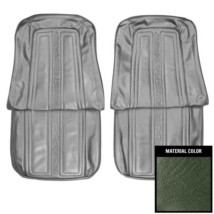 PUI Interiors 1969-1970 Chevrolet Truck Dark Metalic Green Front Bucket Seat Covers 69TS24U
