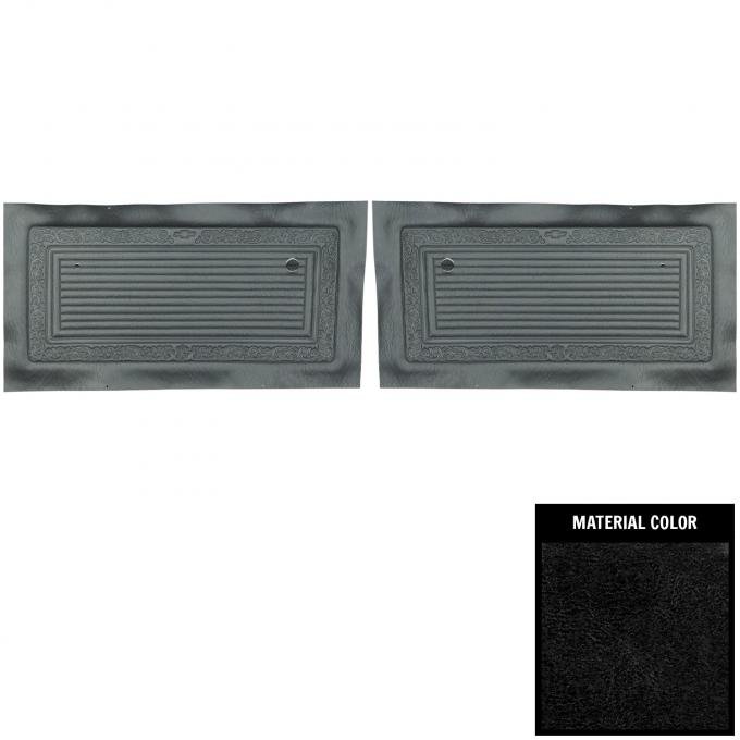 PUI Interiors 1969 Chevrolet Truck Unassembled Black Front Door Panels 69TD10
