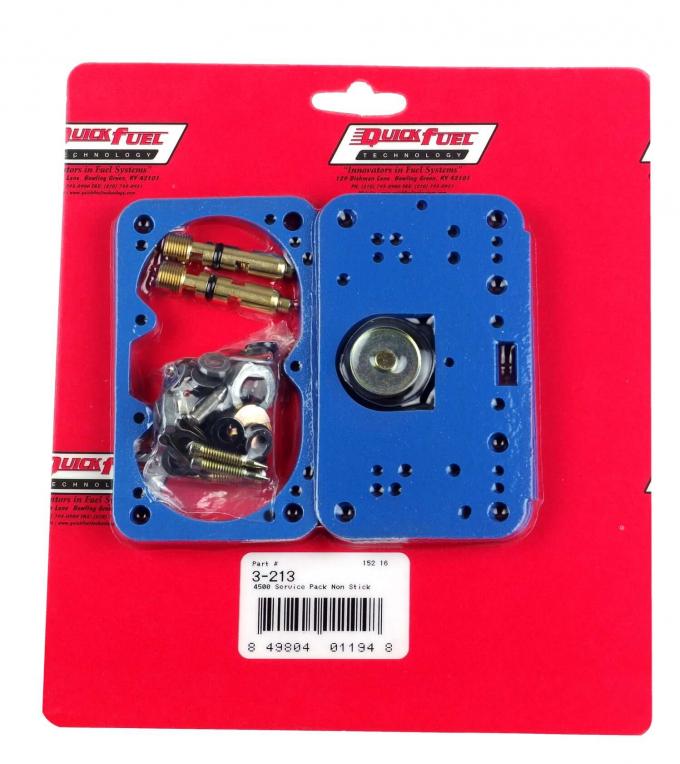 Quick Fuel Technology 3 Circuit Carburetor Service Pack Non-Stick 3-213QFT