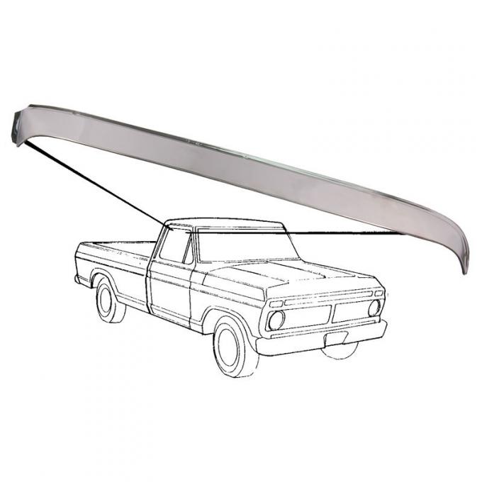 Dennis Carpenter Window Vent Shade - 1961-66 Ford Truck C1TZ-18246