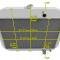 Champion Cooling 2 Row All Aluminum Radiator Made With Aircraft Grade Aluminum EC6164