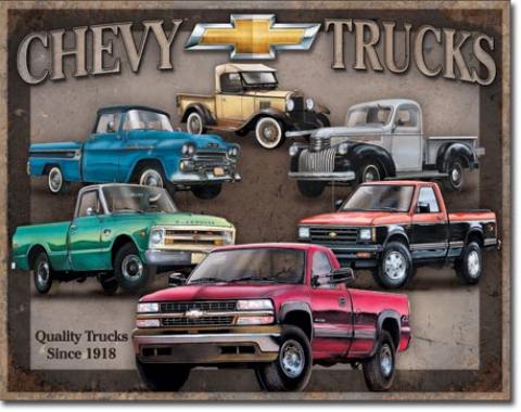 Tin Sign, Chevy Truck Tribute