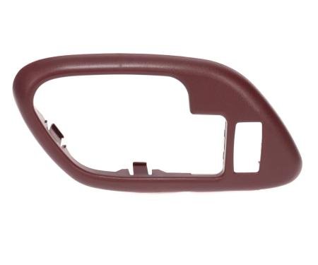 AMD Front Door Handle Bezel, with Power Door Lock Hole, LH, Red, 95-00 Chevy GMC C/K OBS Pickup Truck SUV X540-4095-3REDL